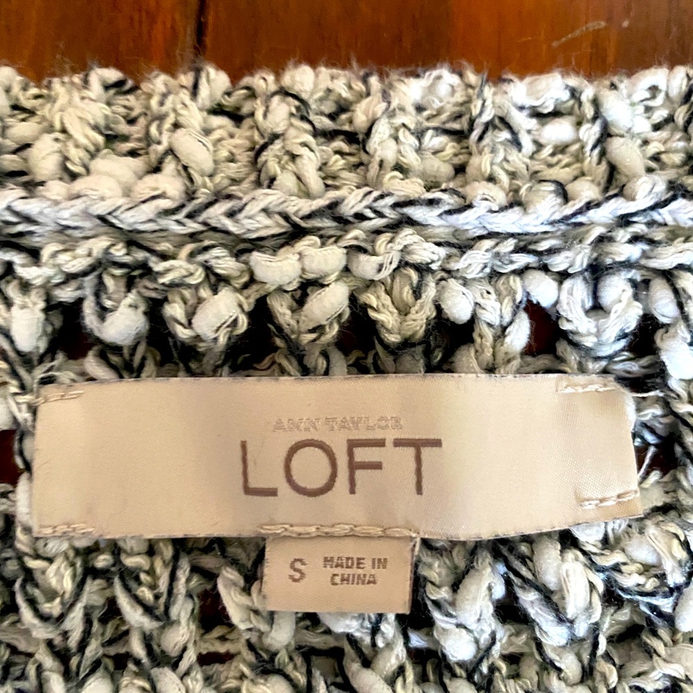 Ann Taylor loft thick weave neck sweater size small - Picture 6 of 6